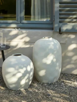 Große Bodenvase Bruno aus Steingut, H 62 cm