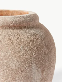 Große Bodenvase Leana mit Sand-Finish, H 50 cm