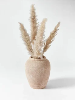 Große Bodenvase Leana mit Sand-Finish, H 50 cm