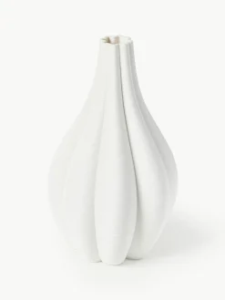 Große 3D gedruckte Vase Melody aus Porzellan, H 40 cm