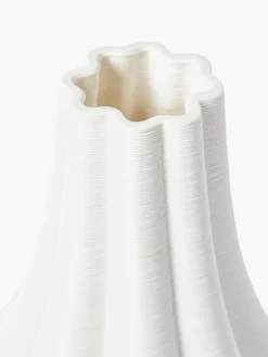 Große 3D gedruckte Vase Melody aus Porzellan, H 40 cm