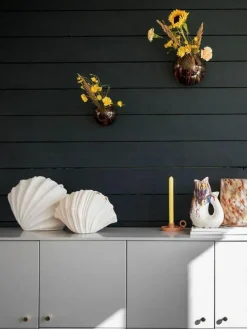 Große Design-Vase Shell in Muschel-Form, H 21 cm