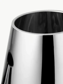 Große mundgeblasene Glas-Vase Mirror, H 35 cm