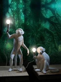 Große Tischlampe Monkey