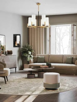 Großer Kronleuchter Fortano aus Glas