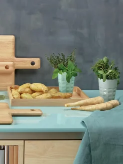 Gummibaumholz-Serviertablett Wood Light