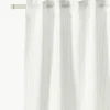 Halbtransparente Gardine Birch mit Schlaufenband, 2 Stück