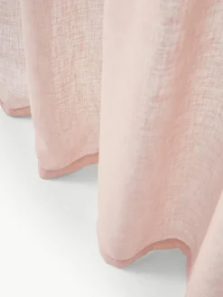 Halbtransparente Gardine Ibiza mit Schlaufenaufhängung, 2 Stück