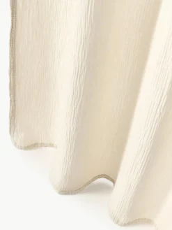 Halbtransparente Musselin-Gardine Malvina mit Tunnelsaum, 2 Stück