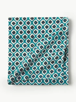 Handbedruckte Baumwoll-Tischdecke Sarp