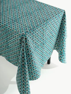Handbedruckte Baumwoll-Tischdecke Sarp