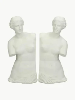 Handbemalte Buchstützen Venus, 2 Stück