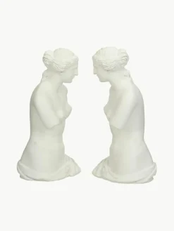 Handbemalte Buchstützen Venus, 2 Stück