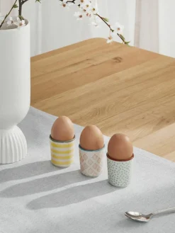 Handbemalte Eierbecher Patrizia, 3er-Set