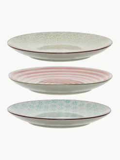 Handbemalte Frühstücksteller Patrizia, 3er-Set