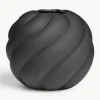 Handbemalte Keramik-Vase Twist Ball, H 20 cm