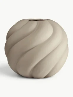 Handbemalte Keramik-Vase Twist Ball, H 20 cm