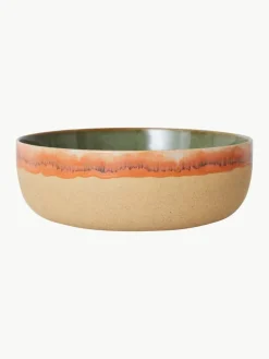 Handbemalte Schüssel 70's mit reaktiver Glasur