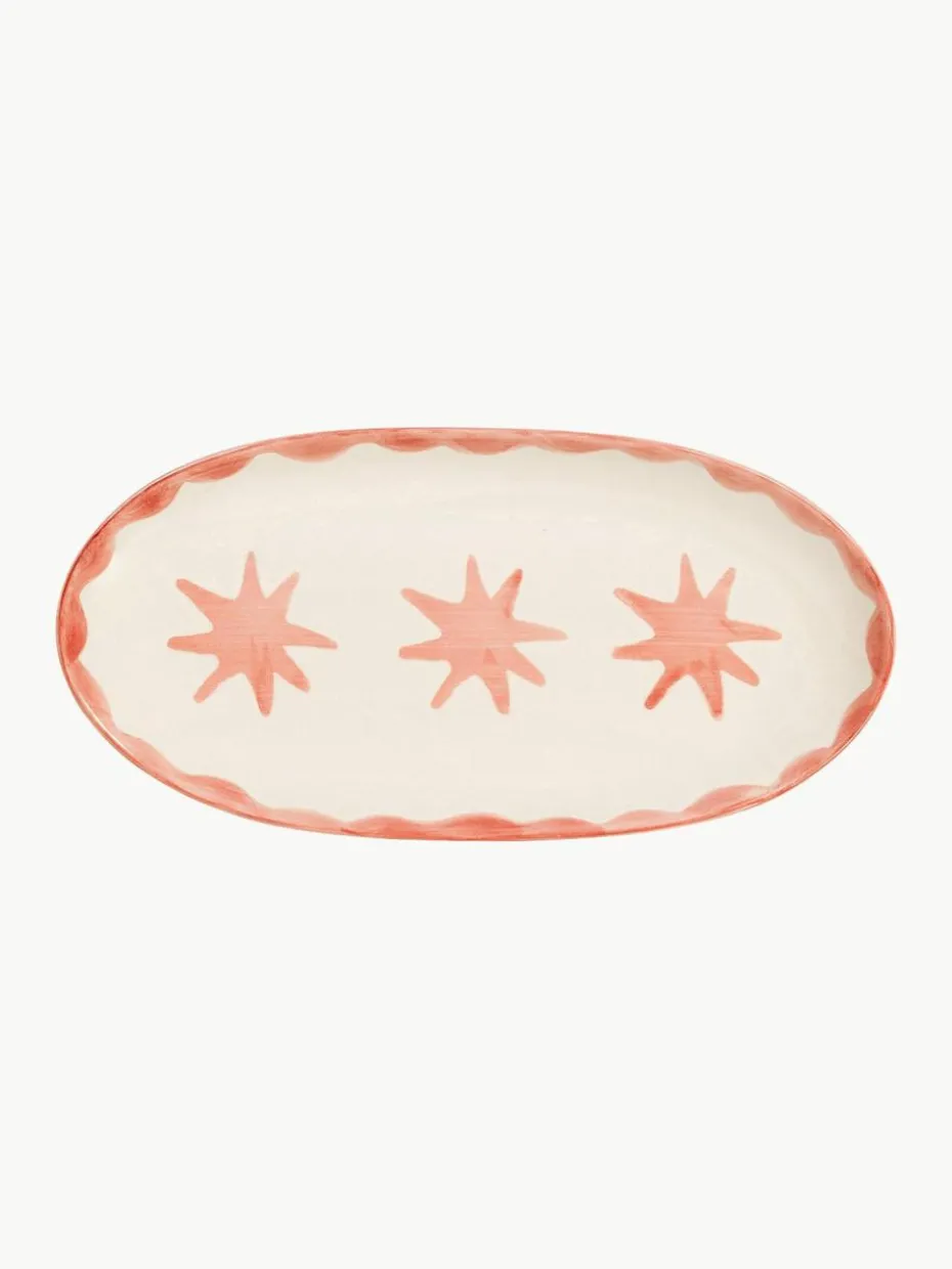 Handbemalte Servierplatte Radiant Star