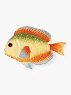 Handbemalte Servierplatte Fish aus Dolomit