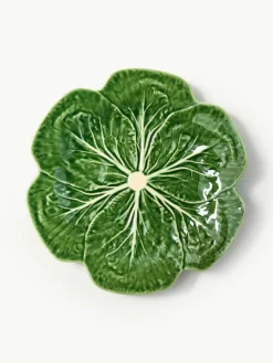 Handbemalte Speiseteller Cabbage, 4 Stück
