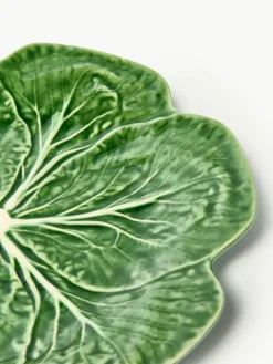 Handbemalte Speiseteller Cabbage, 4 Stück