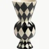 Handbemalte Vase Rhombic, H 30 cm