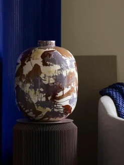 Handbemalte Vase Thyra, H 31 cm