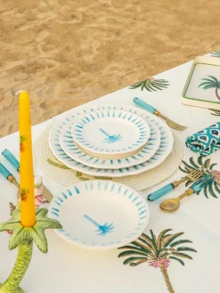 Handbemalter Frühstücksteller The Palms