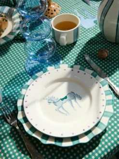 Handbemalter Frühstücksteller Pegasus