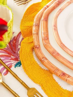 Handbemalter Frühstücksteller Bamboo