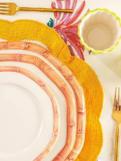 Handbemalter Frühstücksteller Bamboo