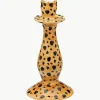 Handbemalter Kerzenhalter Leopard