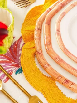 Handbemalter Speiseteller Bamboo