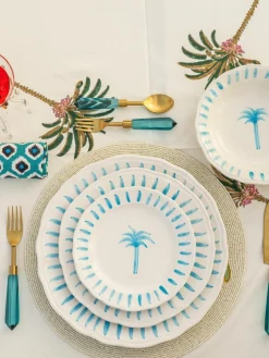 Handbemalter Speiseteller The Palms