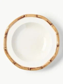 Handbemalter Suppenteller Bamboo