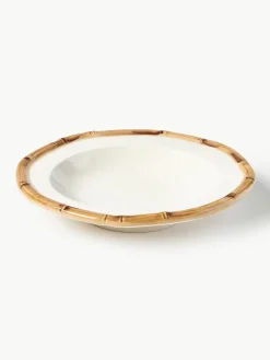 Handbemalter Suppenteller Bamboo