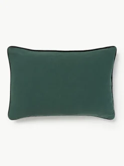 Handbestickte Baumwoll-Kissenhülle Eye