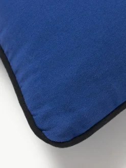 Handbestickte Baumwoll-Kissenhülle Eye