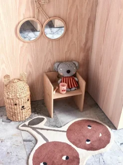 Handgefertigte Aufbewahrungskörbe Bear & Rabbit mit Deckel, 2er-Set