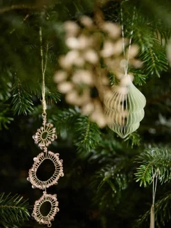 Handgefertigte Baumanhänger Mio, 2 Stück