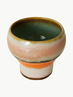 Handgefertigte Becher 70's aus Steinzeug, 2er-Set