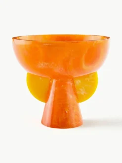 Handgefertigte Deko-Schale Mustique mit Marmor-Optik