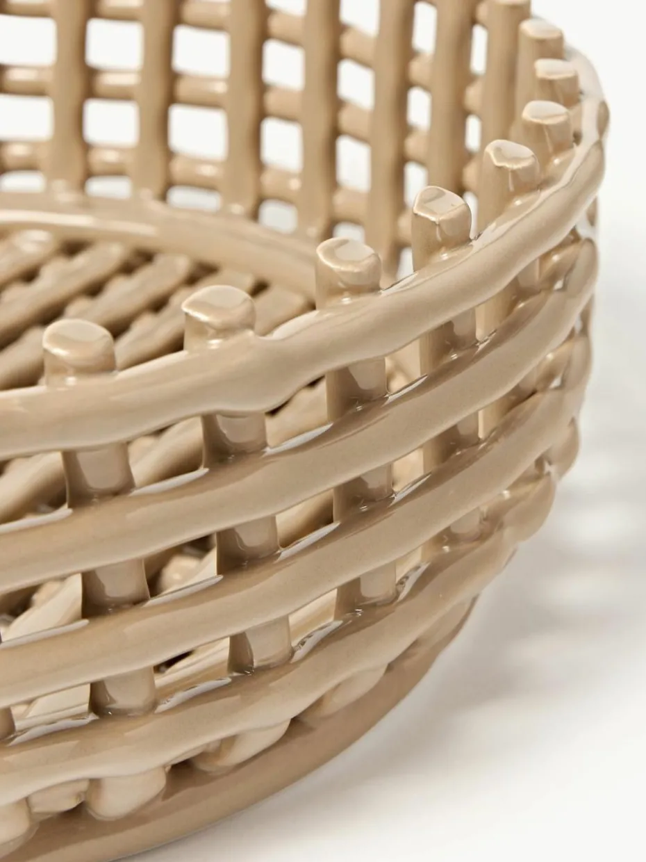 Handgefertigte Deko-Schale Centrepiece aus Keramik