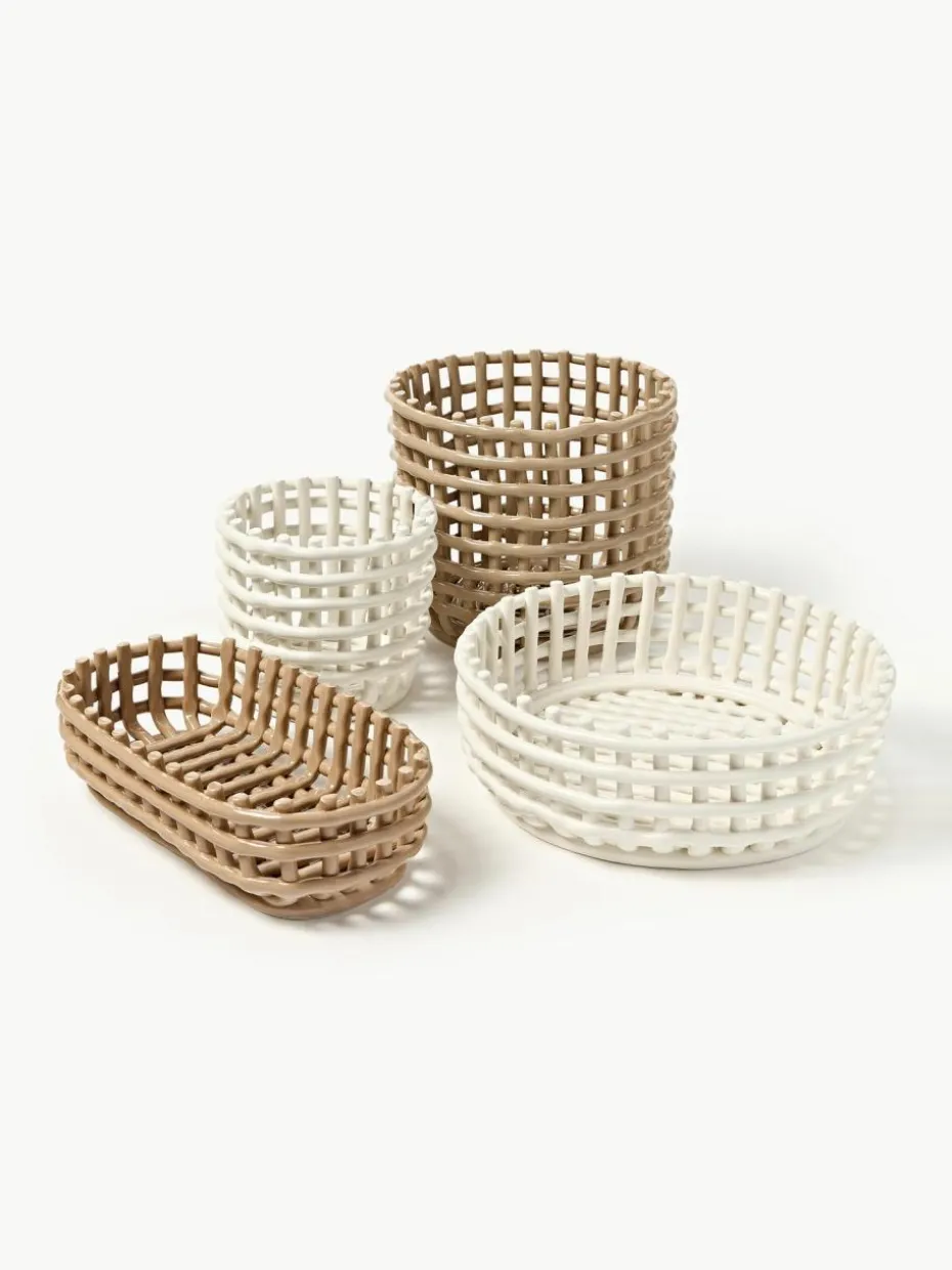 Handgefertigte Deko-Schale Centrepiece aus Keramik