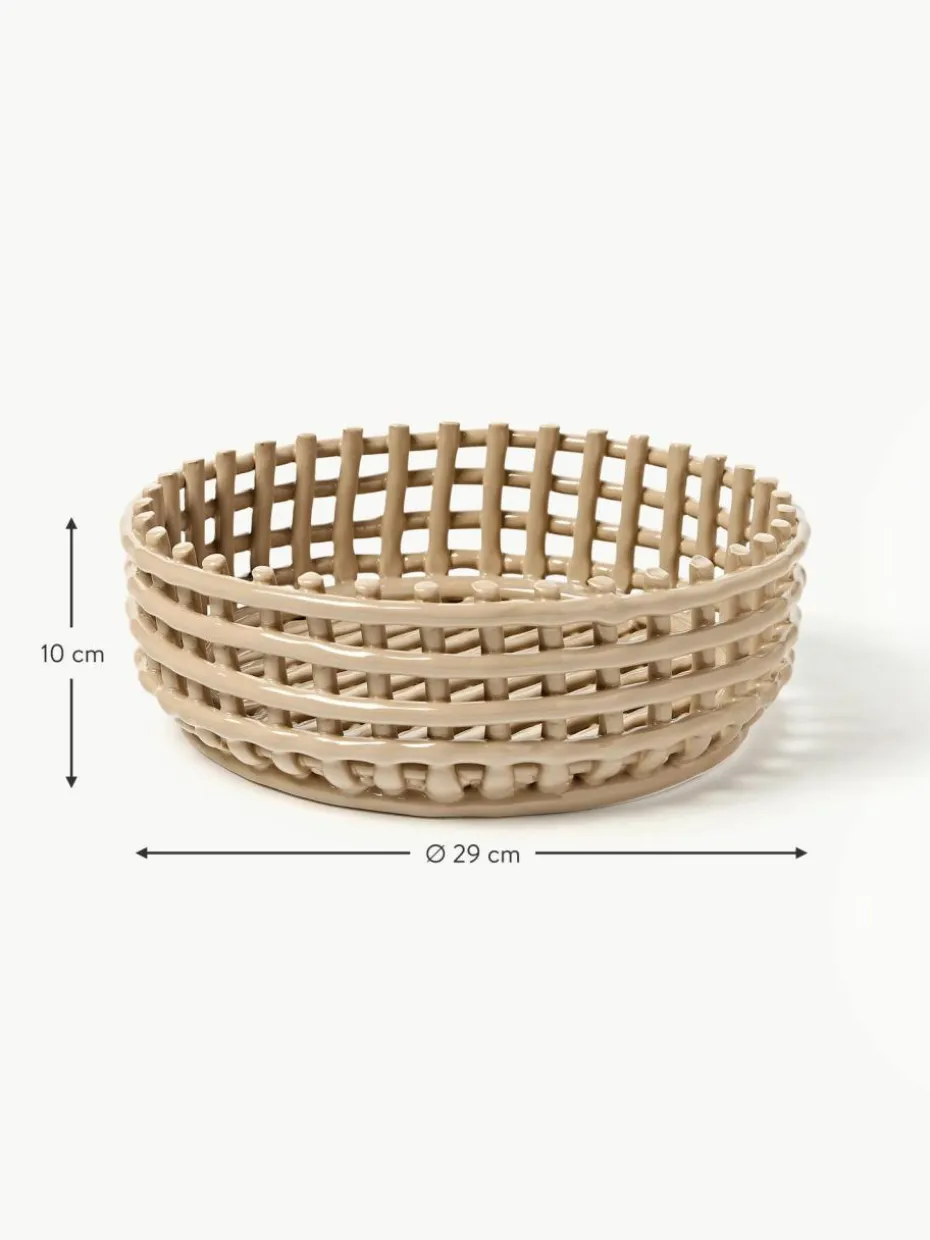 Handgefertigte Deko-Schale Centrepiece aus Keramik