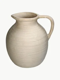 Handgefertigte Deko-Vase Raw aus Papiermaché, H 26 cm