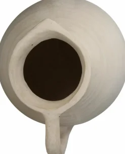 Handgefertigte Deko-Vase Raw aus Papiermaché, H 26 cm