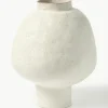 Handgefertigte Design-Vase Saki aus Steinzeug, H 40 cm