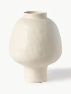 Handgefertigte Design-Vase Saki aus Steinzeug, H 32 cm
